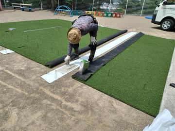 岐阜市の大洞こども園様に人工芝生 DP-40Mを納品設置させて頂きました